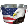 20 Quart Galvanized Steel Tub with Full Wrap